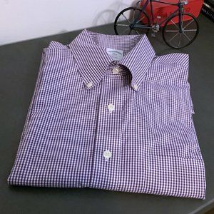 Brooks Brothers Gingham Slim Fit Dress Shirt - L